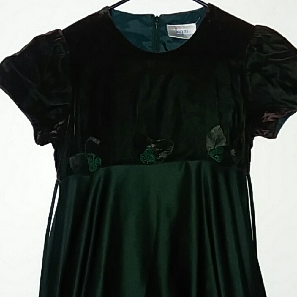 Green party dress